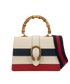Medium Bamboo Dionysus, &pound;950, Handbags, Blue/Red/White, Leather, Front view